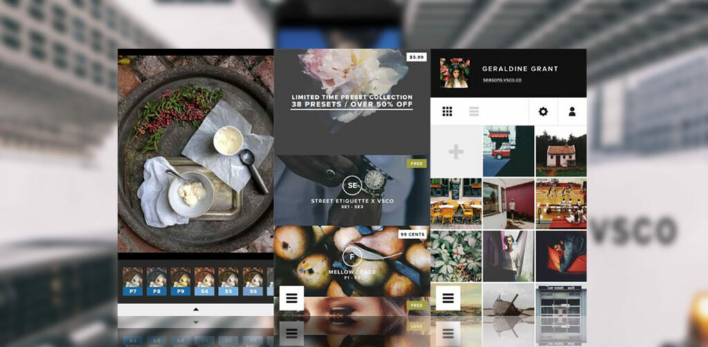 tampilan VSCO Mod Apk