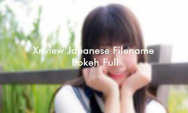 Xnview Japanese Filename Bokeh Full