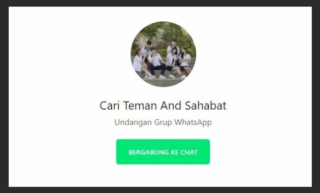 Grup Whatsapp Cari Teman