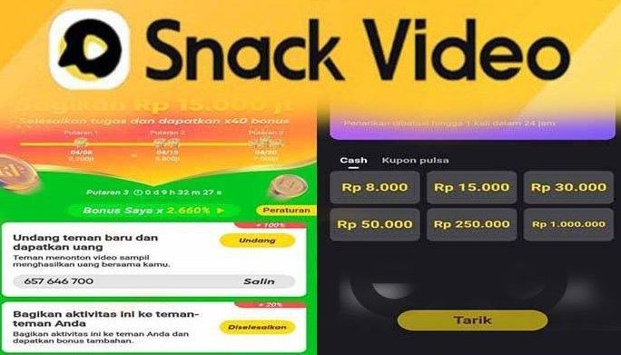 Link Download Cara Install Snack Video Mod Apk